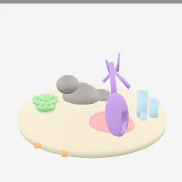 Coral Reef Decor low-poly 3D model (15,470 tris)