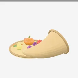 Cornucopia low-poly 3D model (11,764 tris)