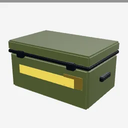 Ammo Crate low-poly 3D model (660 tris)
