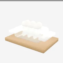 Marshmallow Pack low-poly 3D model (2,108 tris)