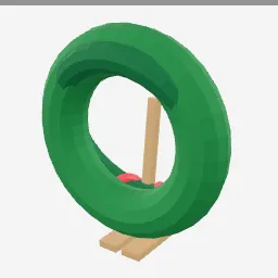 Christmas Wreath low-poly 3D model (7,948 tris)