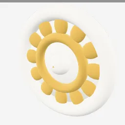 Medallion Rosette low-poly 3D model (12,446 tris)