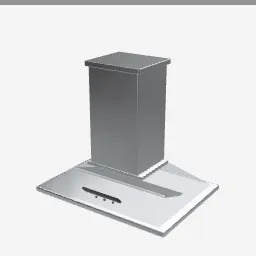 Kitchen Vent Hood Island low-poly 3D model (1,744 tris)