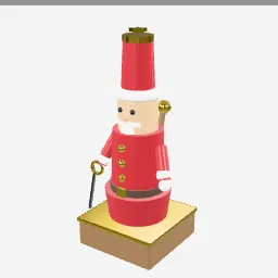Nutcracker Soldier low-poly 3D model (8,432 tris)