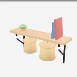 Basket Wall Shelf low-poly 3D model (5,488 tris)