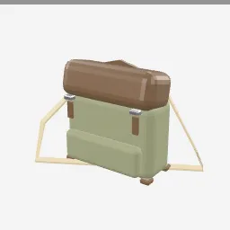 Messenger Bag low-poly 3D model (2,208 tris)