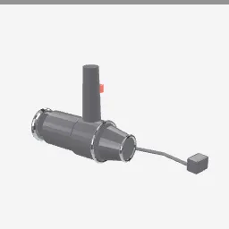 Hairdryer low-poly 3D model (2,464 tris)