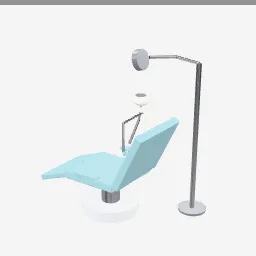 Chair Unit low-poly 3D model (5,208 tris)