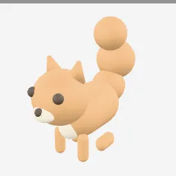 Squirrel low-poly 3D model (9,400 tris)