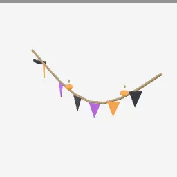 Garland low-poly 3D model (2,312 tris)