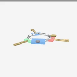 Toy Keys low-poly 3D model (2,068 tris)
