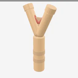 Slingshot low-poly 3D model (5,704 tris)