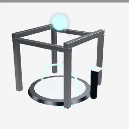 Teleporter Pad low-poly 3D model (8,108 tris)