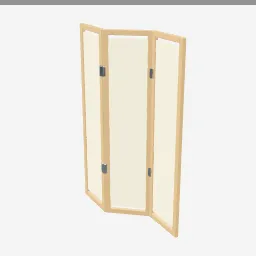 Room Divider Screen low-poly 3D model (2,052 tris)
