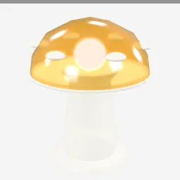 Mushroom Lamp low-poly 3D model (10,076 tris)