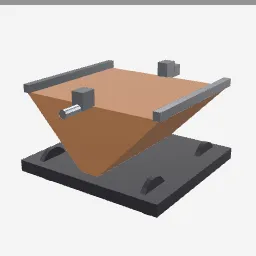 Mine Cart low-poly 3D model (728 tris)