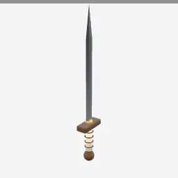 Gladius low-poly 3D model (1,756 tris)