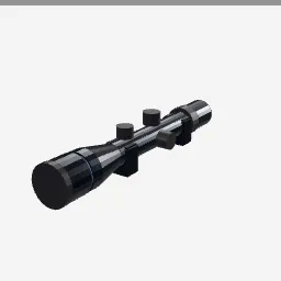 Scope Optic low-poly 3D model (1,224 tris)