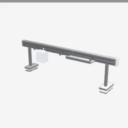 Wall Organization Rail low-poly 3D model (3,240 tris)