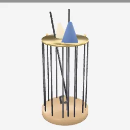 Umbrella Stand low-poly 3D model (8,884 tris)
