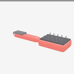 Pet Brush low-poly 3D model (2,000 tris)