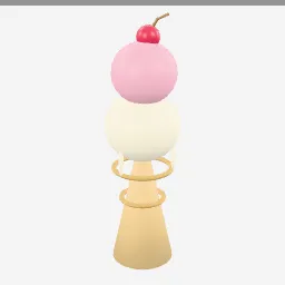 Ice Cream Cone low-poly 3D model (5,496 tris)