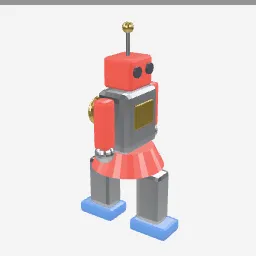 Tin Robot low-poly 3D model (4,488 tris)