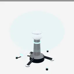 Force Field Projector low-poly 3D model (9,476 tris)