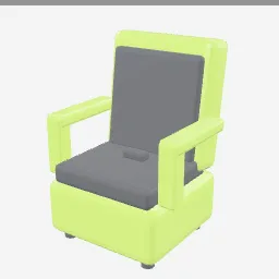 Booster Seat low-poly 3D model (3,380 tris)