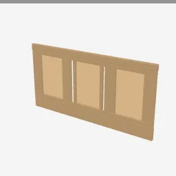Wainscot Panel low-poly 3D model (3,156 tris)