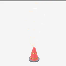 Firework Fountain low-poly 3D model (8,124 tris)