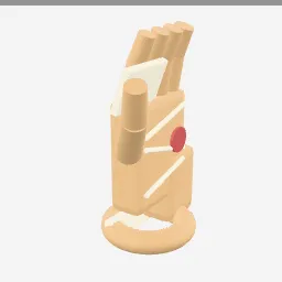 Baseball Glove low-poly 3D model (2,808 tris)