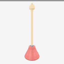 Plunger low-poly 3D model (2,718 tris)