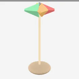 Pinwheel low-poly 3D model (1,180 tris)