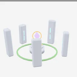 Rune Stones Set low-poly 3D model (5,320 tris)
