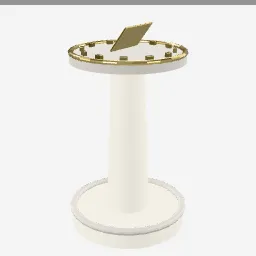 Sun Dial low-poly 3D model (3,120 tris)