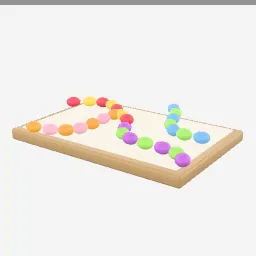 Sour Worms low-poly 3D model (15,080 tris)