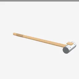 Sledgehammer low-poly 3D model (1,392 tris)