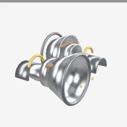 Plate Gauntlets low-poly 3D model (6,040 tris)