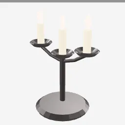 Candle Holder Iron low-poly 3D model (1,532 tris)