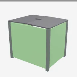 Compost Bin low-poly 3D model (1,404 tris)