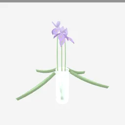 Iris Flower low-poly 3D model (20,906 tris)