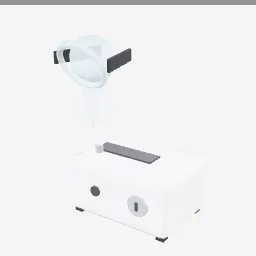 Nebulizer low-poly 3D model (3,696 tris)