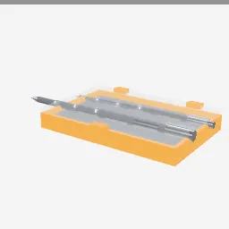 Drill Bit Set low-poly 3D model (1,944 tris)
