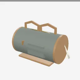 Weekender Bag low-poly 3D model (1,704 tris)