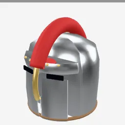 Corinthian Helm low-poly 3D model (6,132 tris)