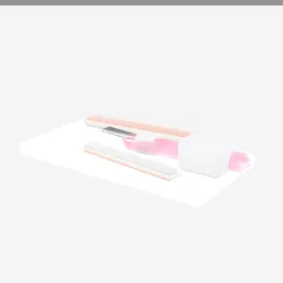 Nail File low-poly 3D model (1,352 tris)