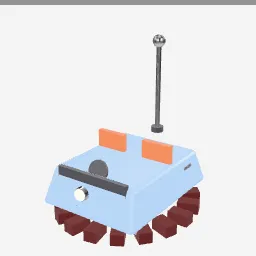 Bumper Car low-poly 3D model (6,724 tris)