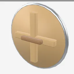 Buckler Shield low-poly 3D model (3,296 tris)