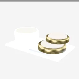 Face Cream Jars low-poly 3D model (1,856 tris)